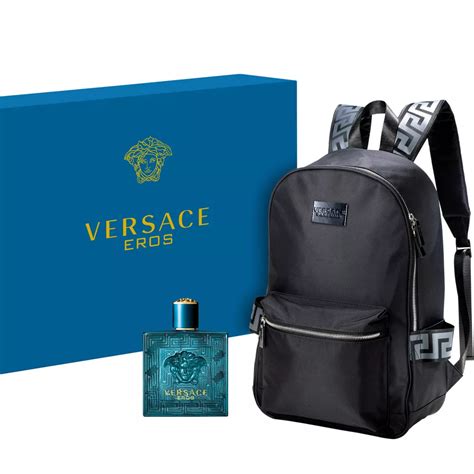 versace perfume men's|Versace men's perfume with backpack.